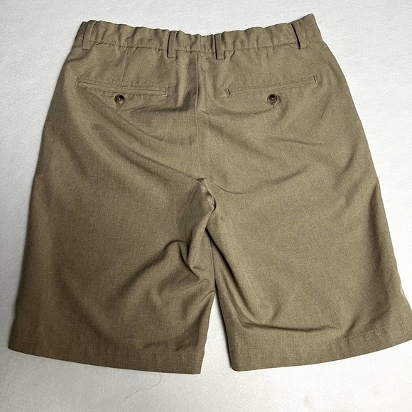Greg Norman Chino Shorts Men’s 36 Tasso Khaki Golf Shorts Classic Fit Stretch - Picture 1 of 5